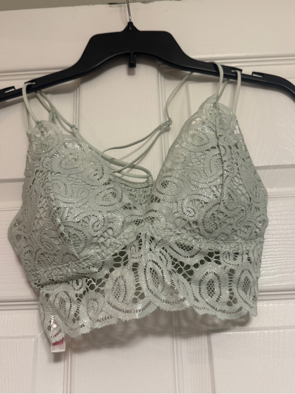 PINK Victoria's Secret Lace Bralette - Mint Green